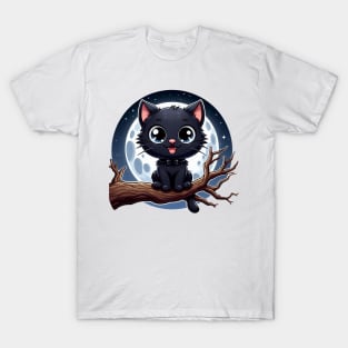 BLACK CAT MOON T-Shirt